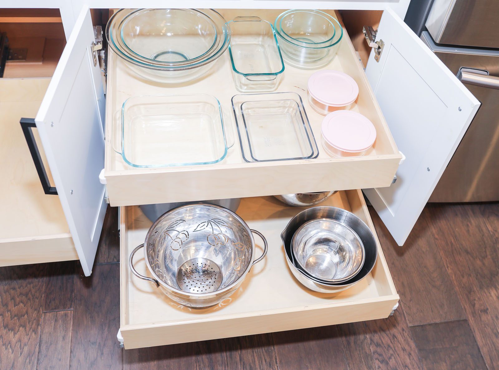 Made-To-Fit Slide-out Shelves for Existing Cabinets by Slide-A