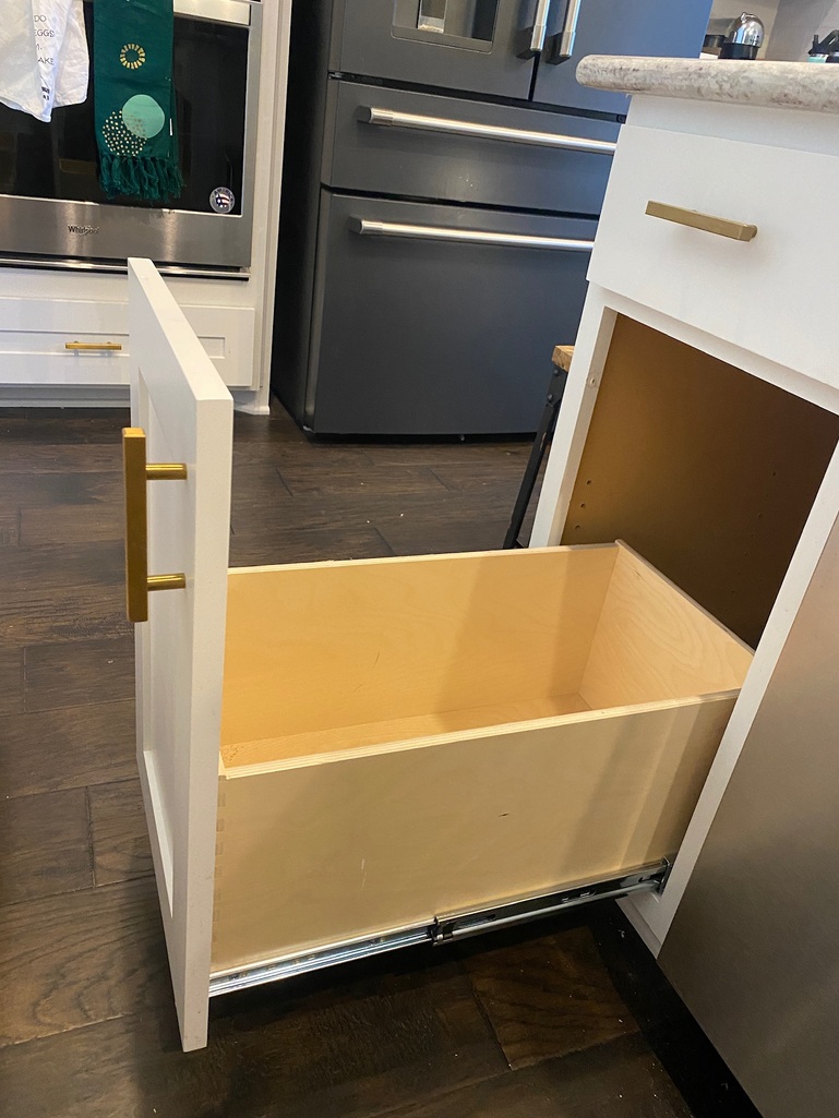 Trash Pull-Out for Kitchen Cabinets